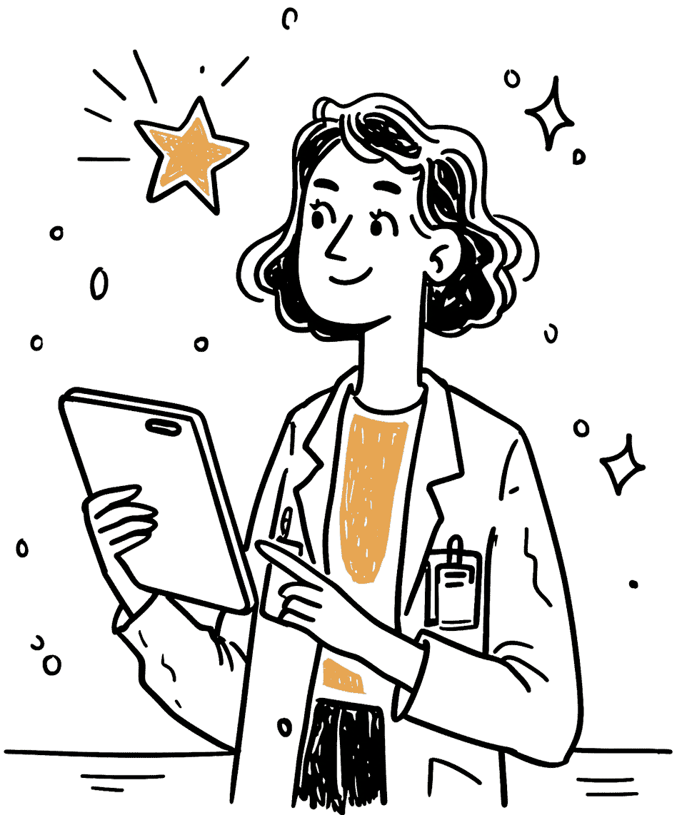 Membre se connectant sur la platforme depuis sa tablette